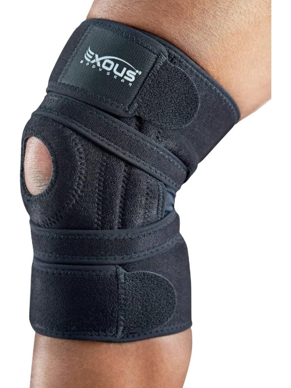Adjustable Knee Brace for Men & Women - Patented 4-Way Support for Pain Relief